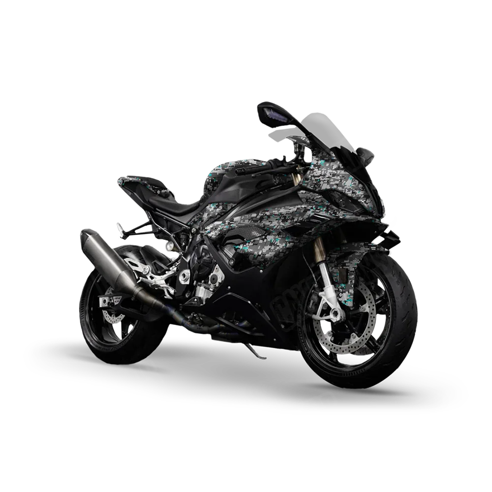 Digital Urban Tiffany Blue Sports Bike Wraps