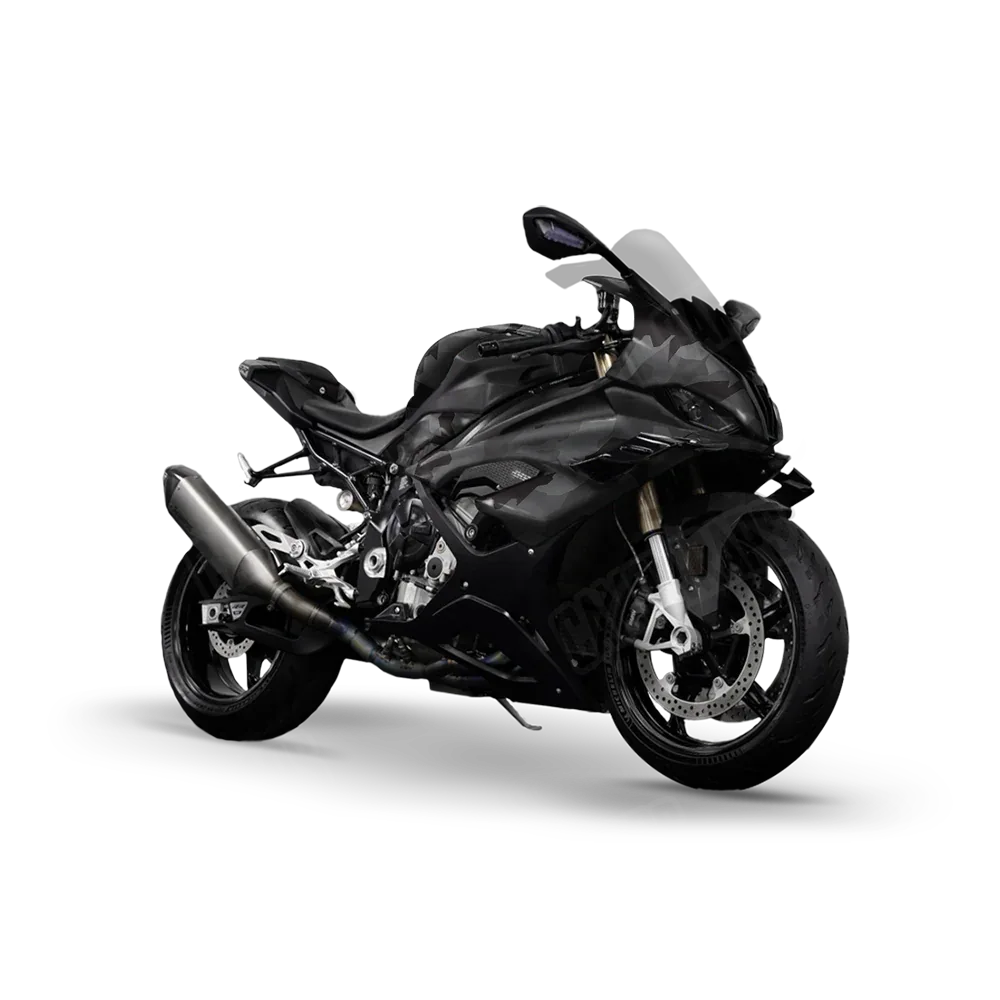 Erratic Elite Black Sports Bike Wraps