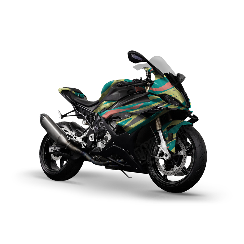 Fun Stripe Fiesta Sports Bike Wraps
