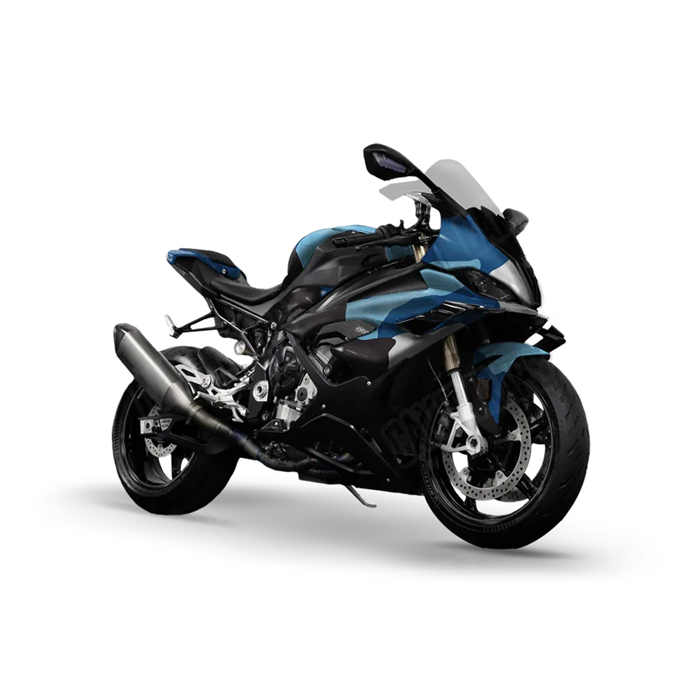 Cumulus Baby Blue Sports Bike Wraps