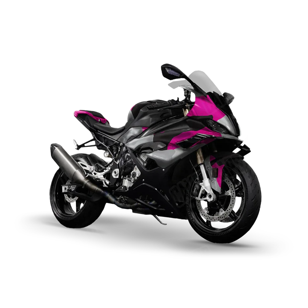Cumulus Magenta Tiger Sports Bike Wraps