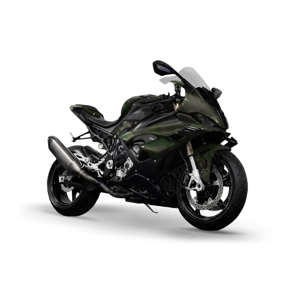 Ragged Army Dark Green Sports Bike Wraps
