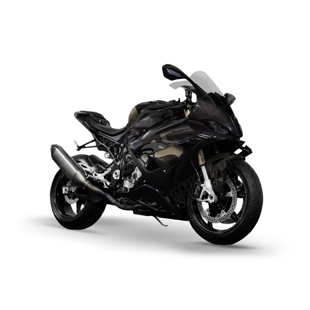 Ragged Militant Blue Sports Bike Wraps