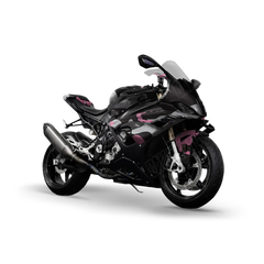 Ragged Pink Tiger Sports Bike Wraps