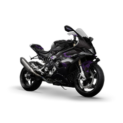 Ragged Purple Tiger Sports Bike Wraps