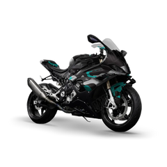 Ragged Tiffany Blue Tiger Sports Bike Wraps