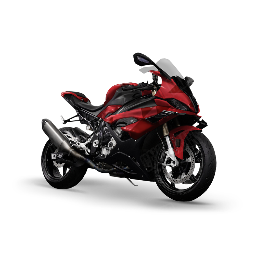 Triangle Elite Red Sports Bike Wraps