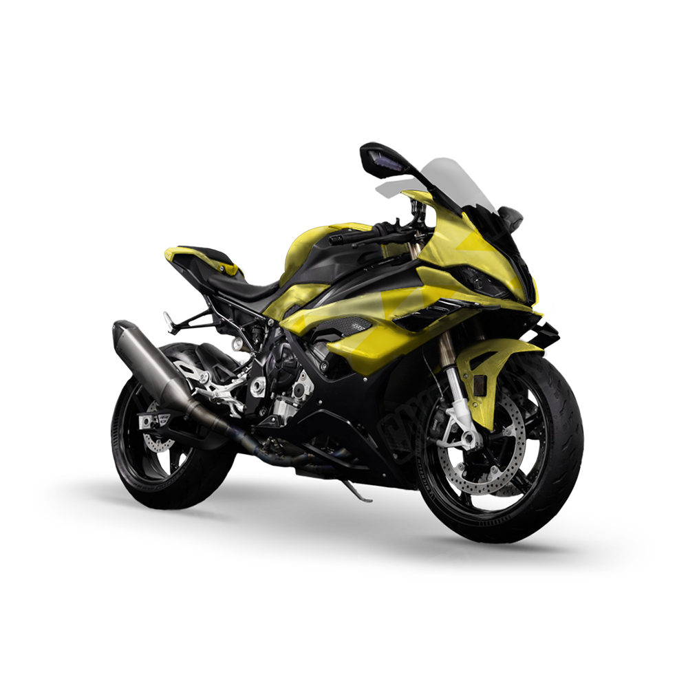 Triangle Elite Yellow Sports Bike Wraps