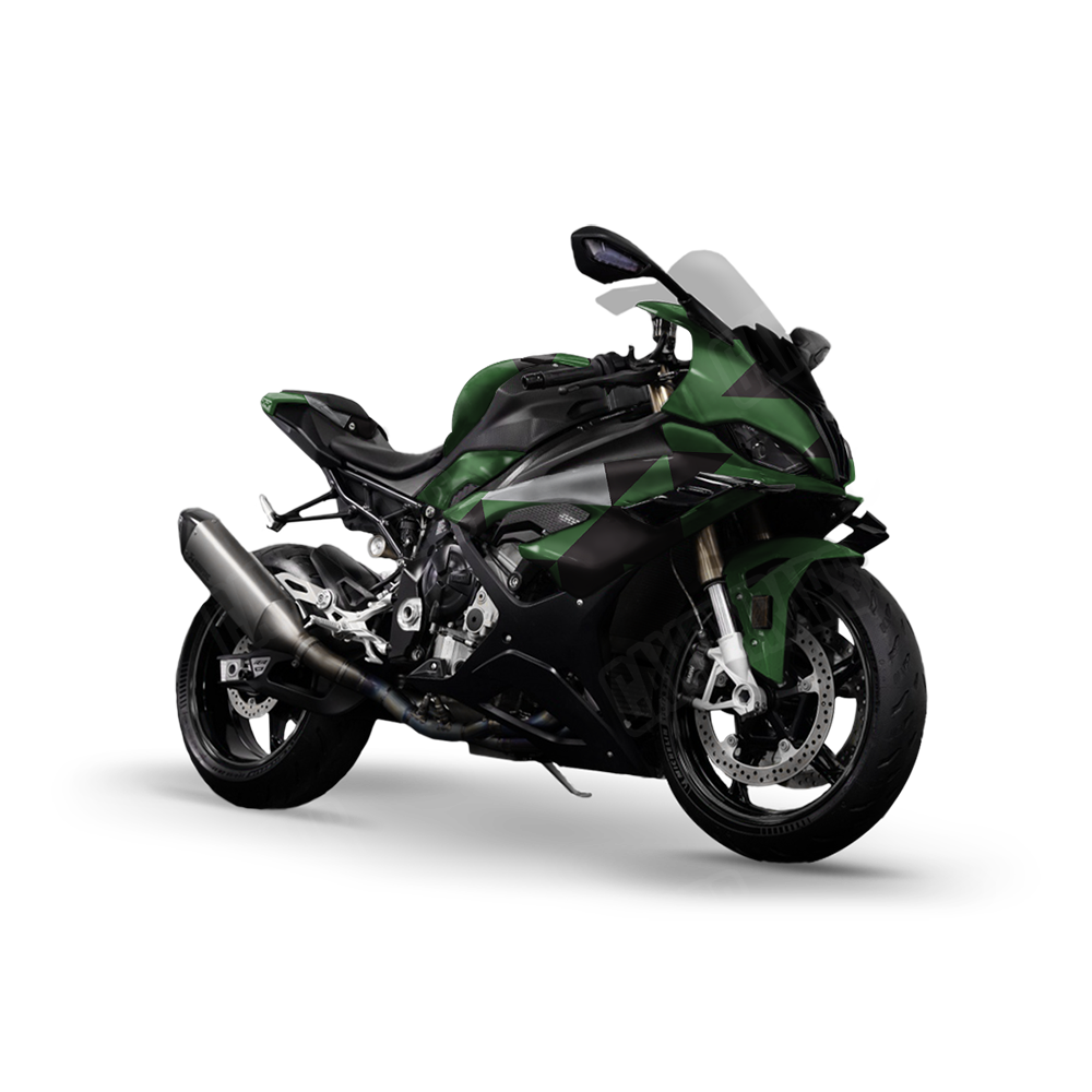 Triangle Green Tiger Sports Bike Wraps