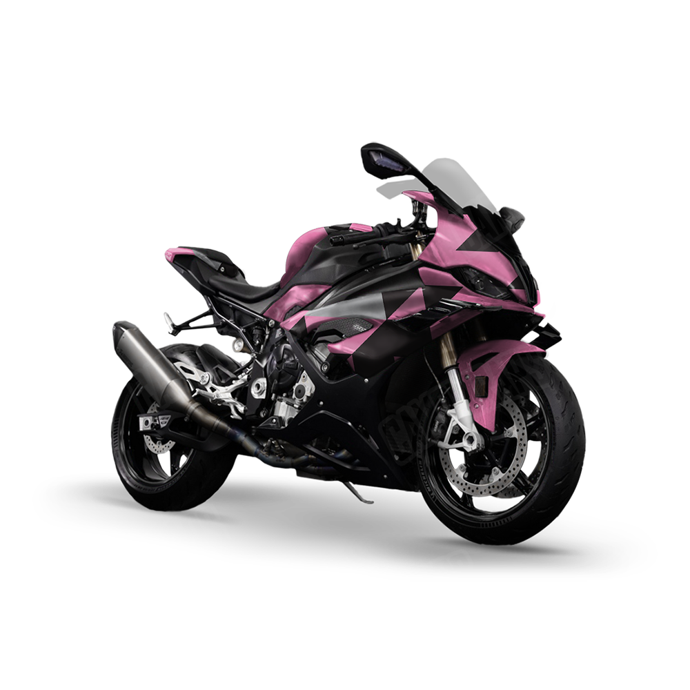 Triangle Pink Tiger Sports Bike Wraps
