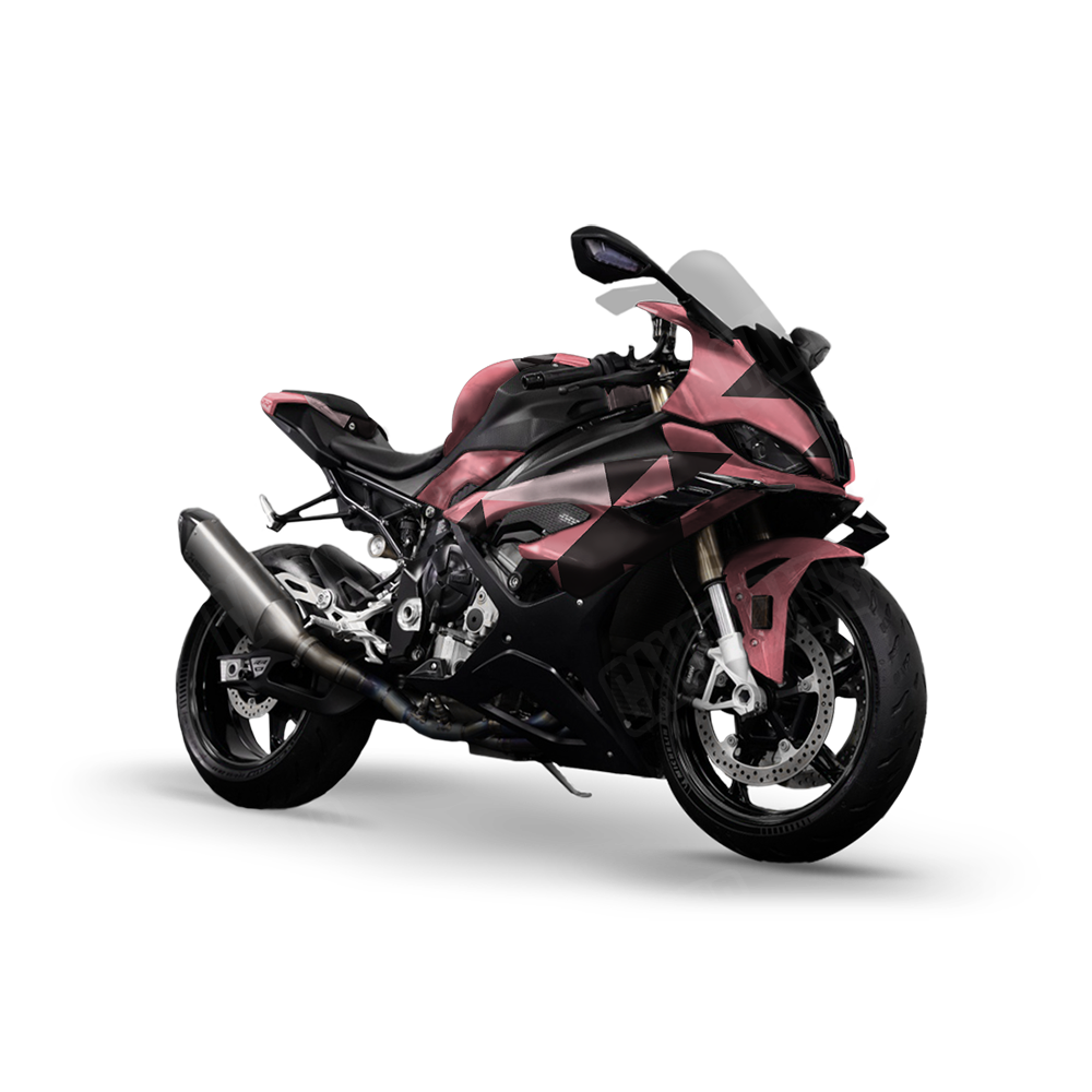 Triangle Pink Sports Bike Wraps