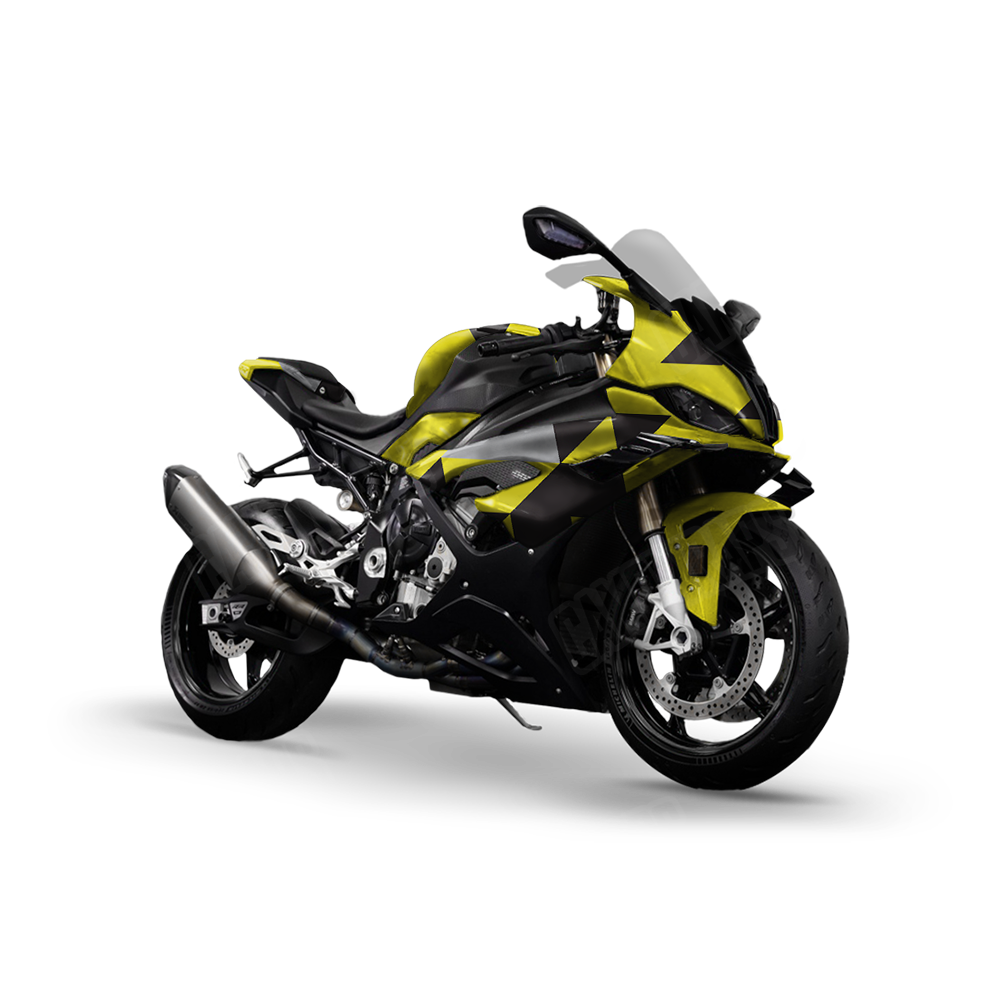 Triangle Yellow Tiger Sports Bike Wraps