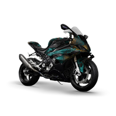 Kryptek Turquoise Sports Bike Wraps