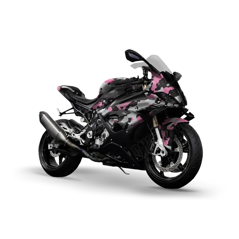 Cumulus Pink Tiger Sports Bike Wraps