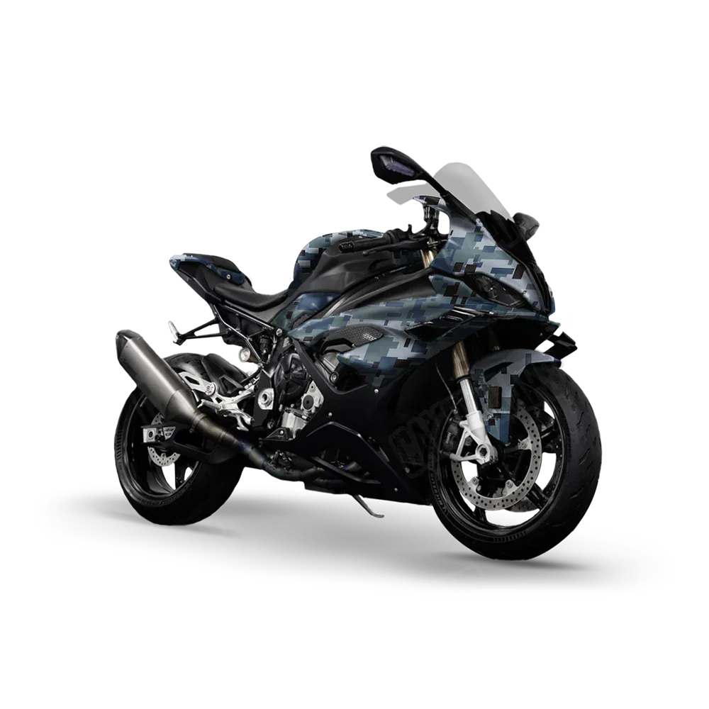 Digital Navy Sports Bike Wraps