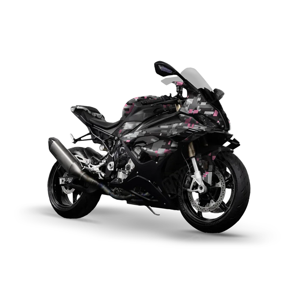 Digital Urban Pink Sports Bike Wraps
