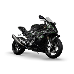 Ragged Green Tiger Sports Bike Wraps