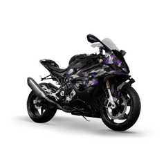 Ragged Purple Tiger Sports Bike Wraps