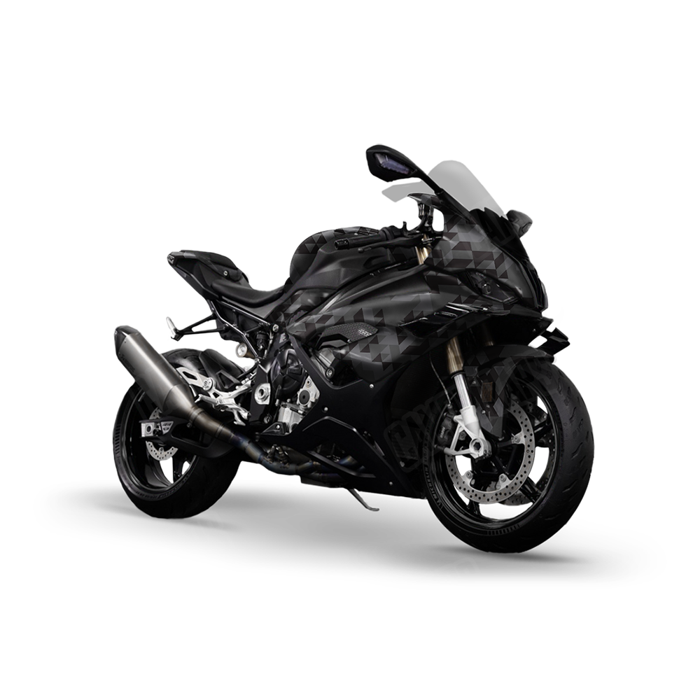 Triangle Elite Black Sports Bike Wraps