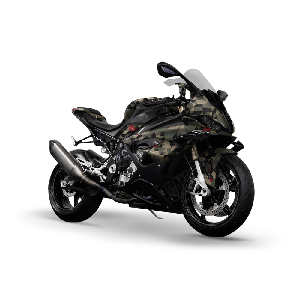 Triangle Militant Red Sports Bike Wraps