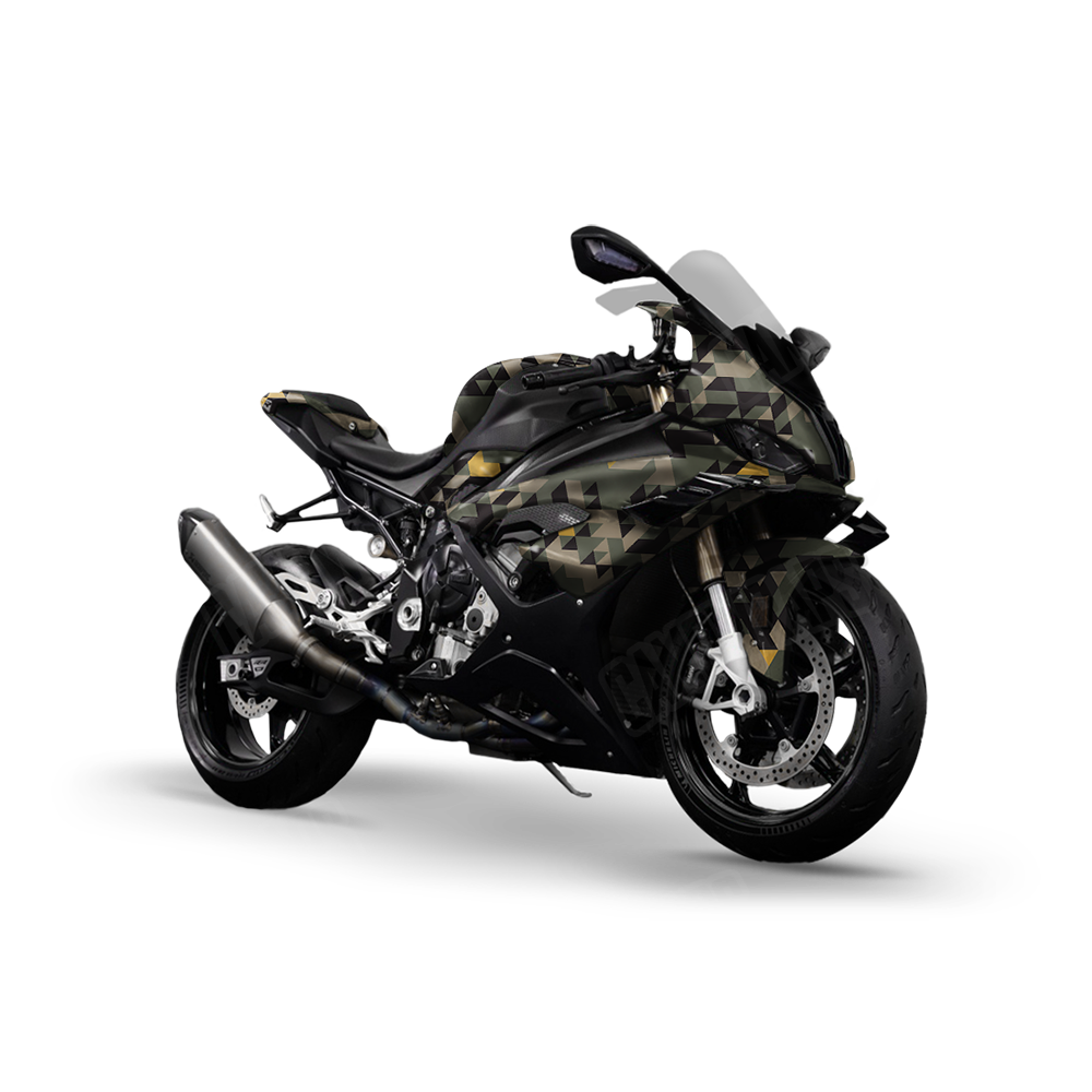 Triangle Militant Yellow Sports Bike Wraps