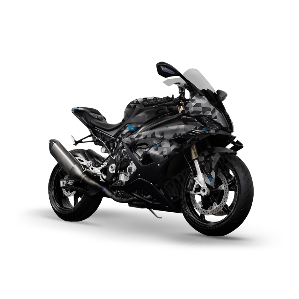 Triangle Urban Blue Sports Bike Wraps