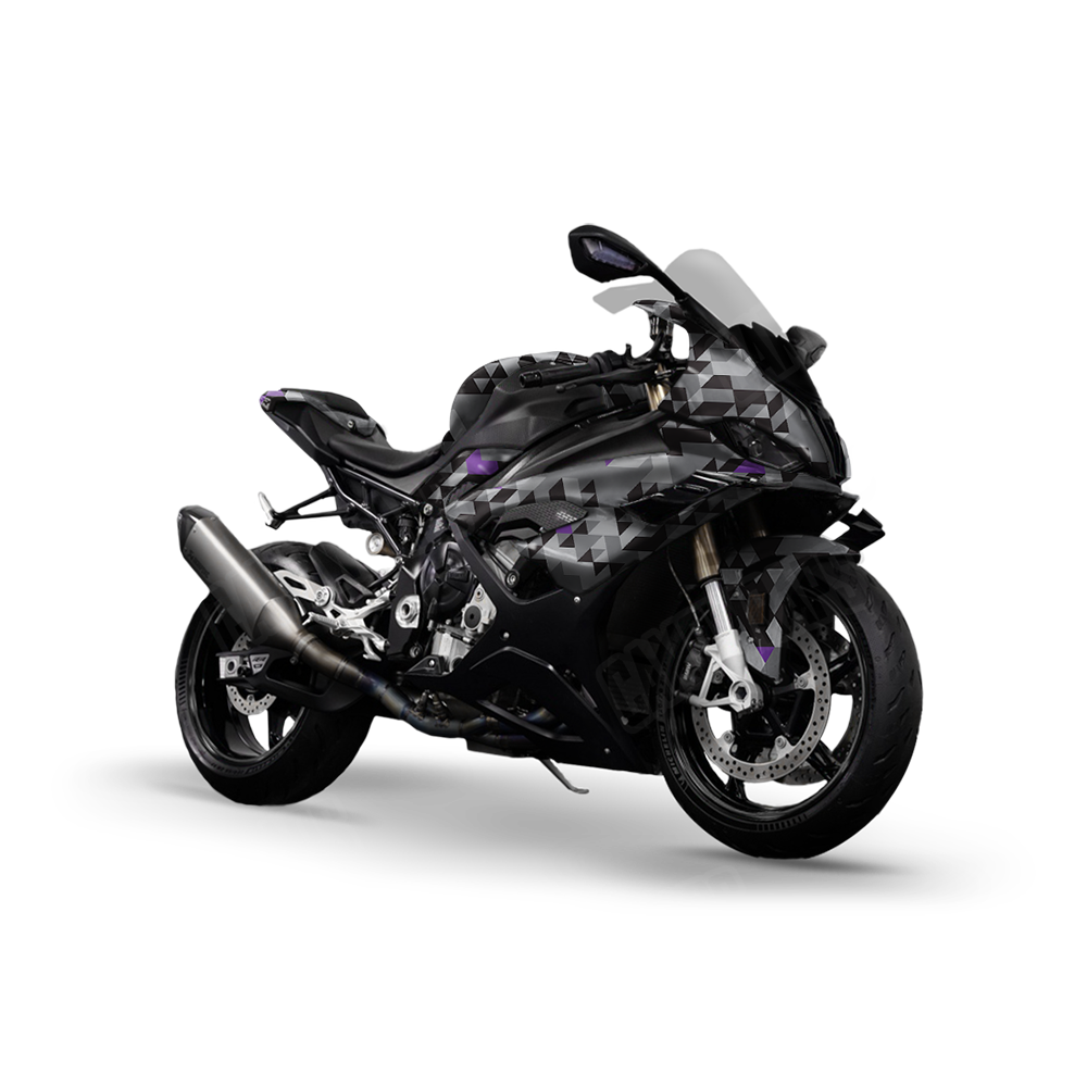 Triangle Urban Purple Sports Bike Wraps