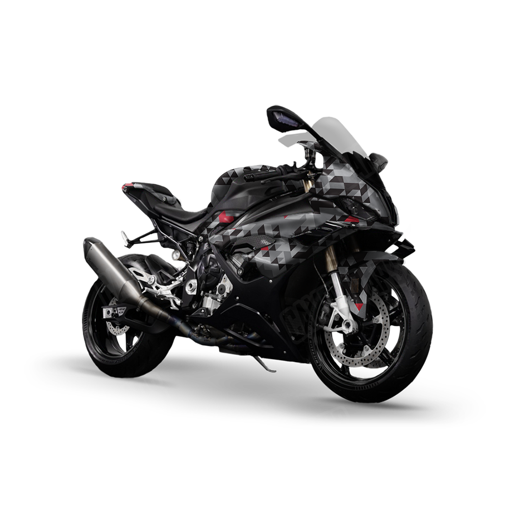 Triangle Urban Red Sports Bike Wraps