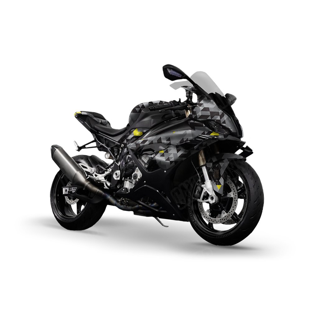 Triangle Urban Yellow Sports Bike Wraps