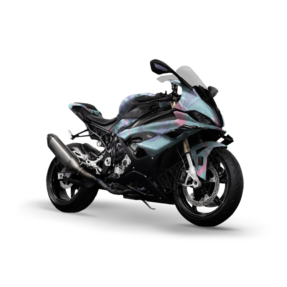Liquid Smoke Cotton Candy Sports Bike Wraps