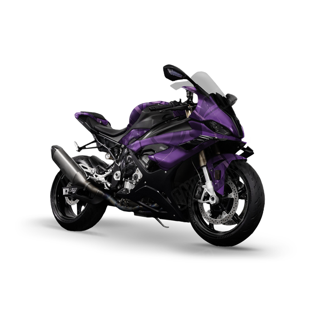 Liquid Smoke Elite Purple Sports Bike Wraps