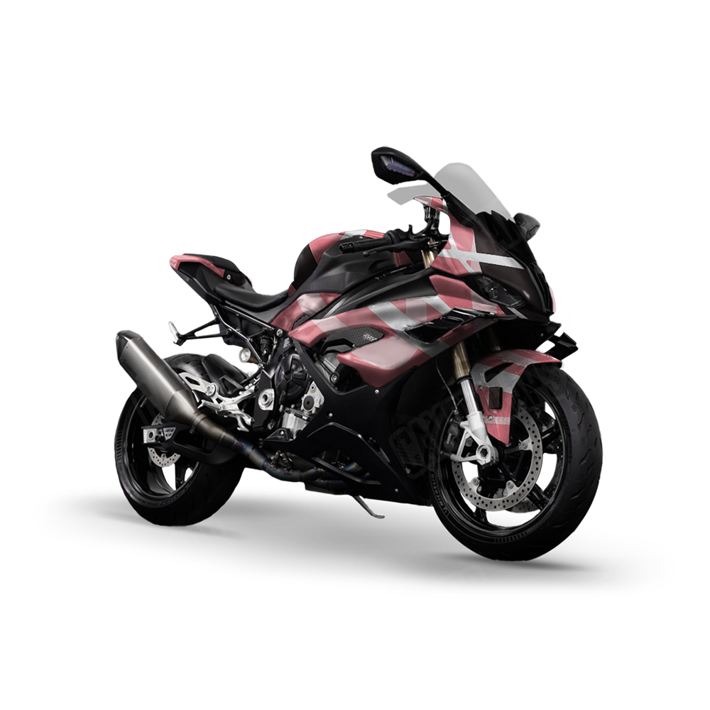Liquid Smoke Pink Sports Bike Wraps
