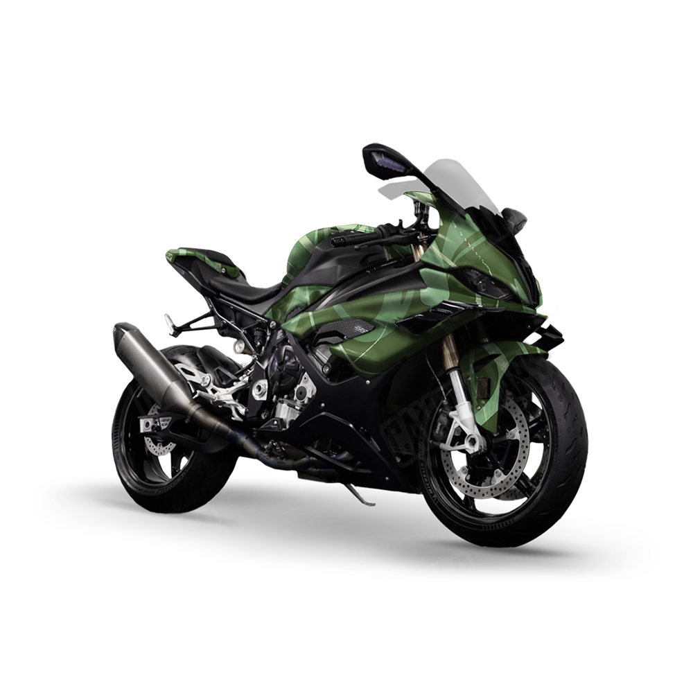 Liquid Smoke Pistachio Sports Bike Wraps