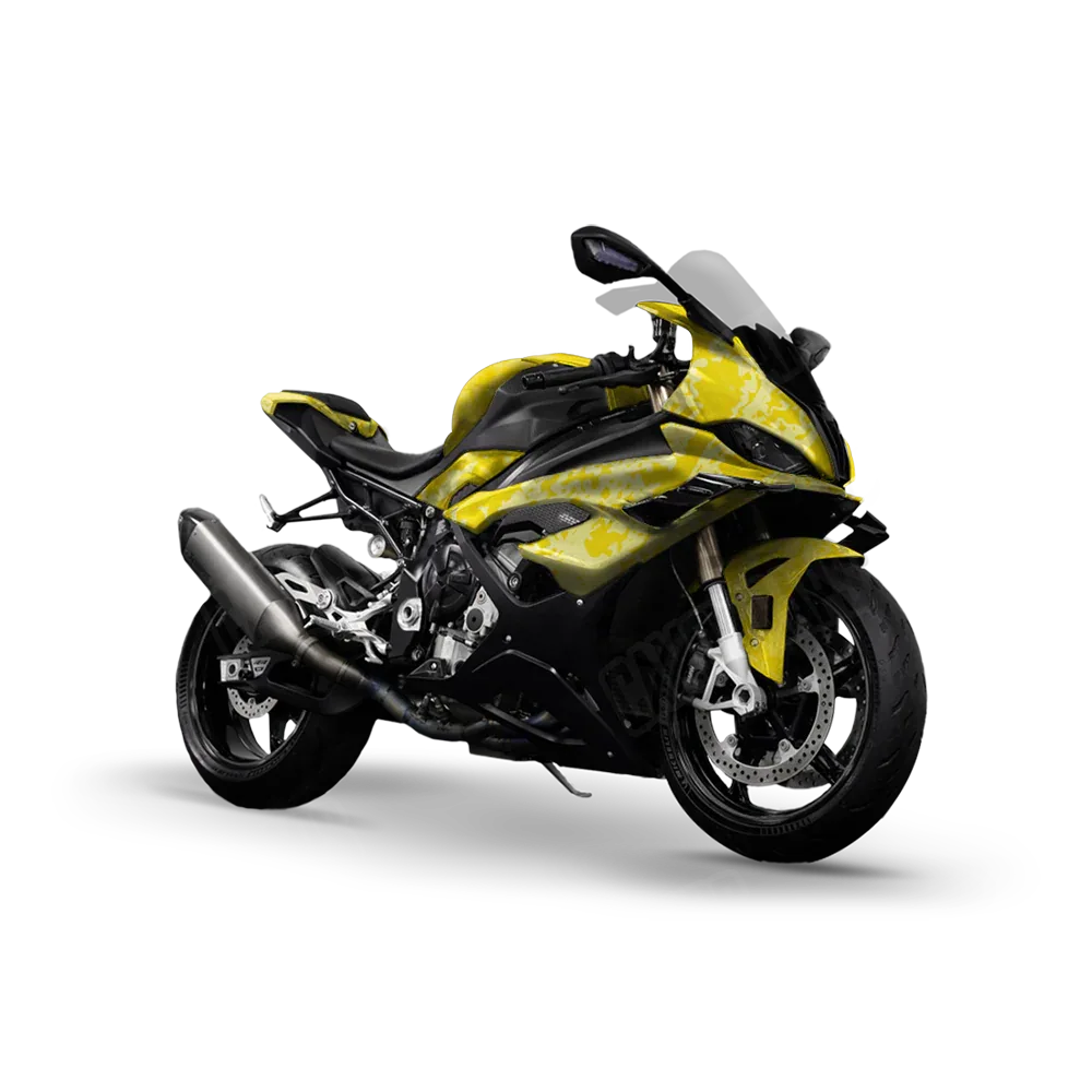 Pasted Elite Yellow Sports Bike Wraps