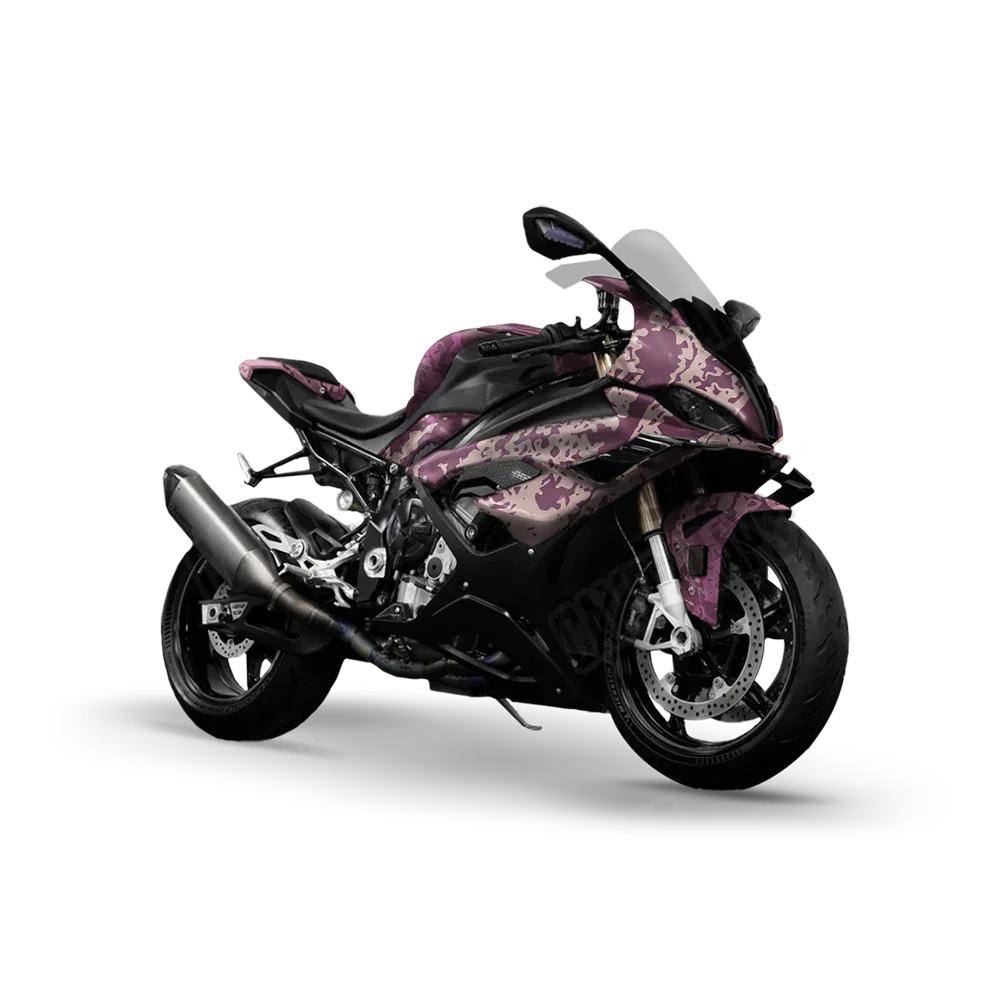 Pasted Floral Sports Bike Wraps