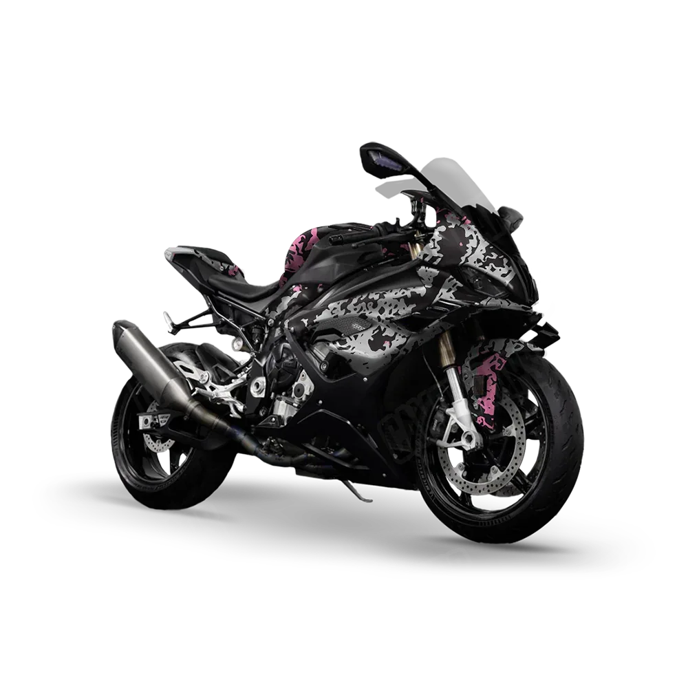 Pasted Pink Tiger Sports Bike Wraps