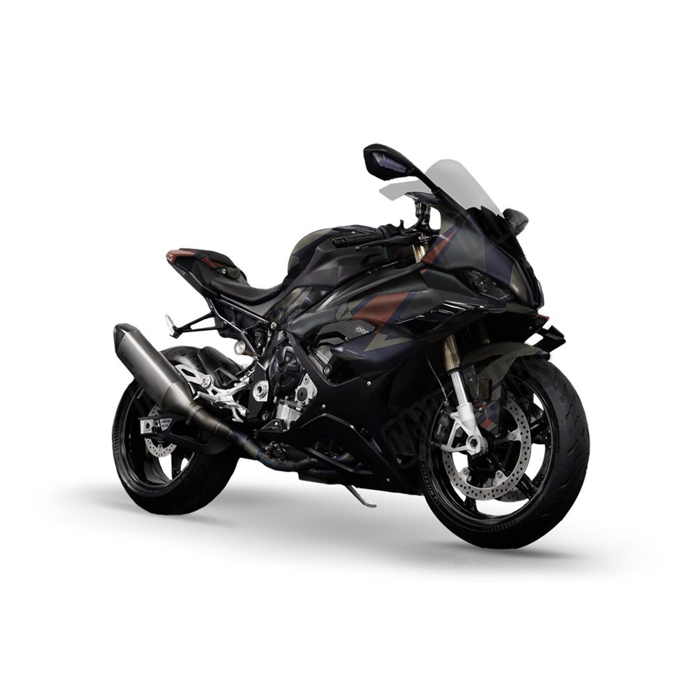 Sharp Blue Copper Sports Bike Wraps