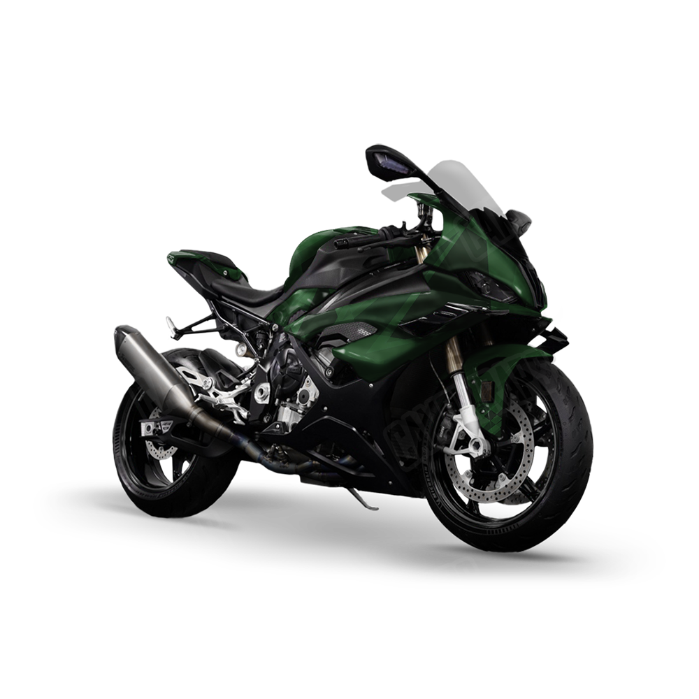 Sharp Elite Green Sports Bike Wraps
