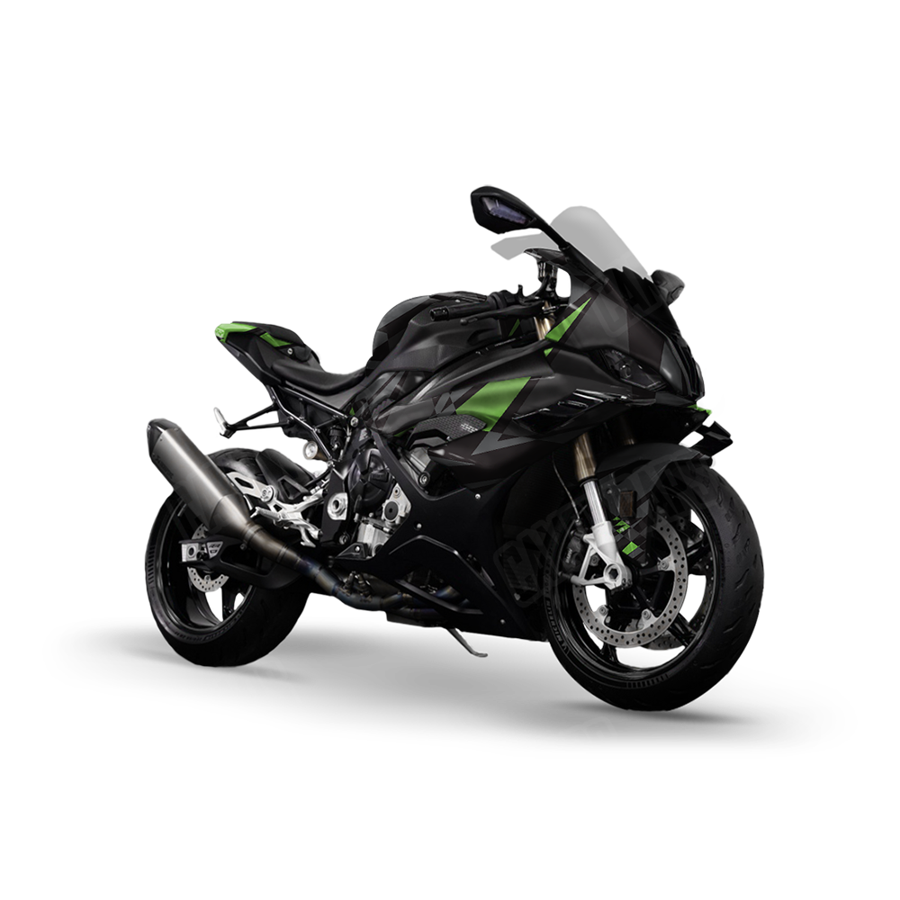 Sharp Metro Green Sports Bike Wraps