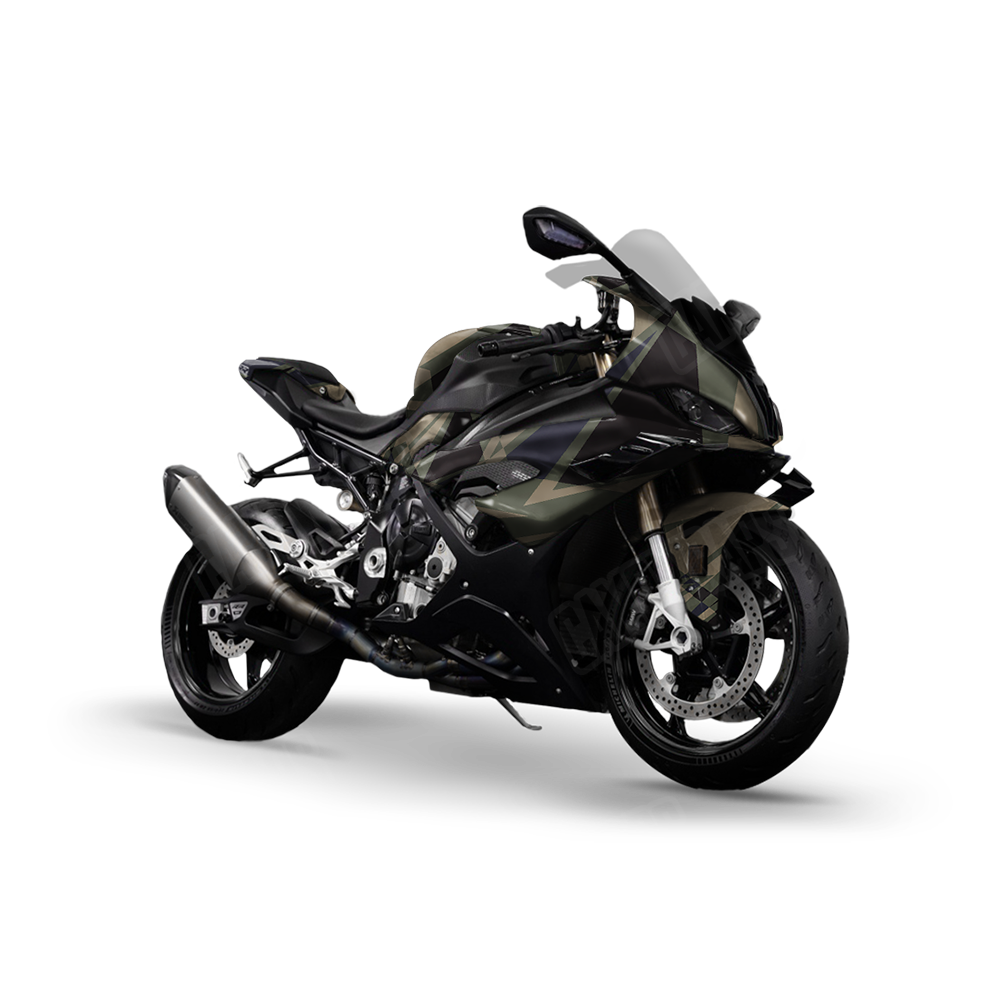Sharp Militant Blue Sports Bike Wraps