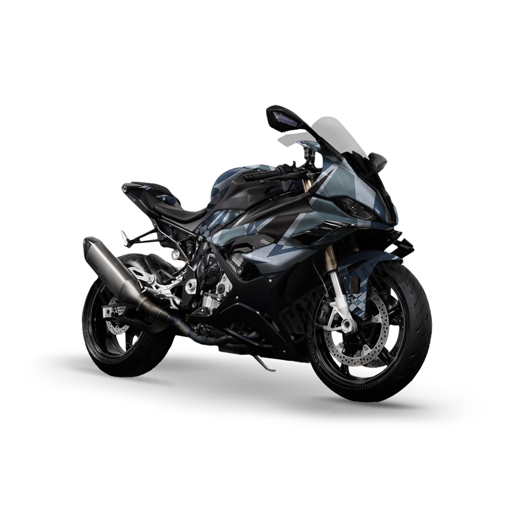 Sharp Navy Sports Bike Wraps