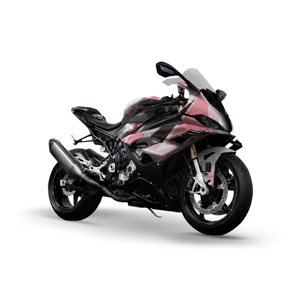 Sharp Pink Sports Bike Wraps