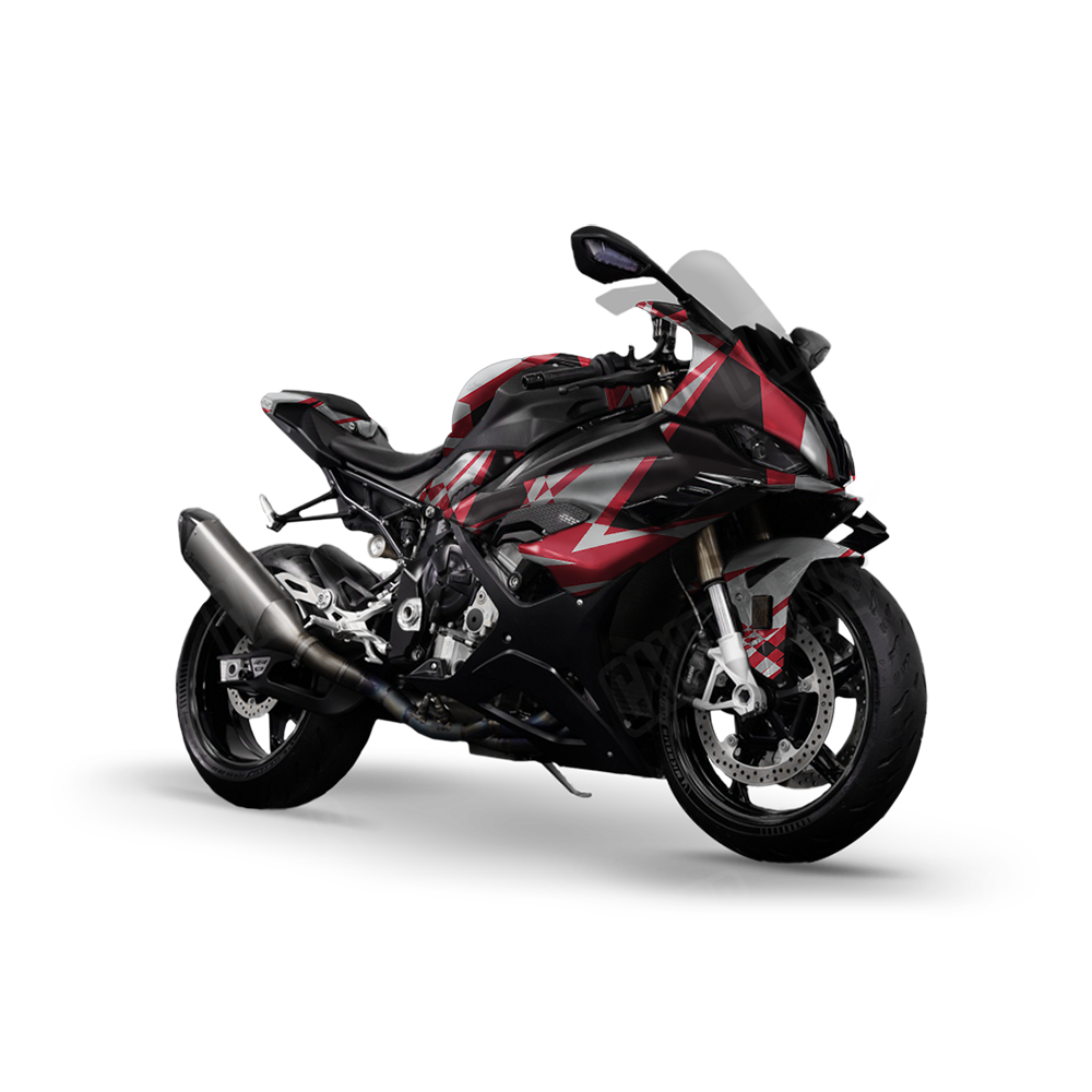Sharp Red Tiger Sports Bike Wraps