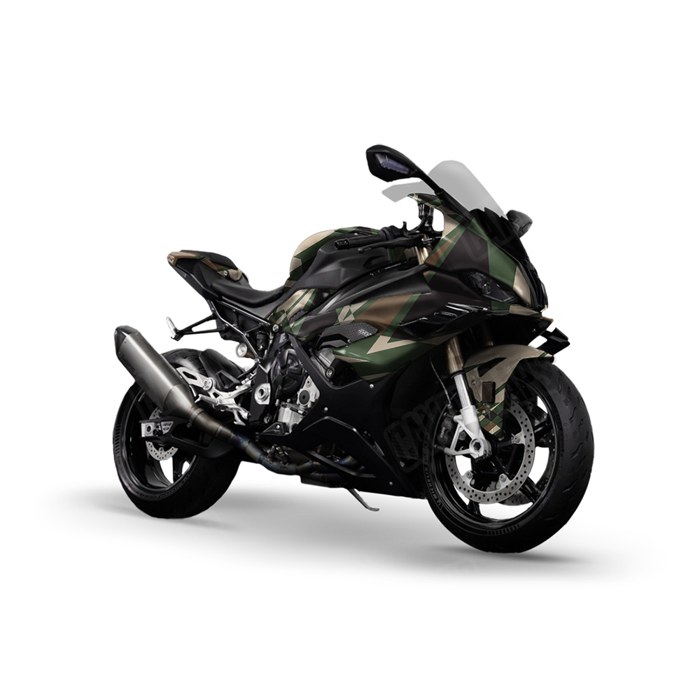 Sharp Woodland Sports Bike Wraps
