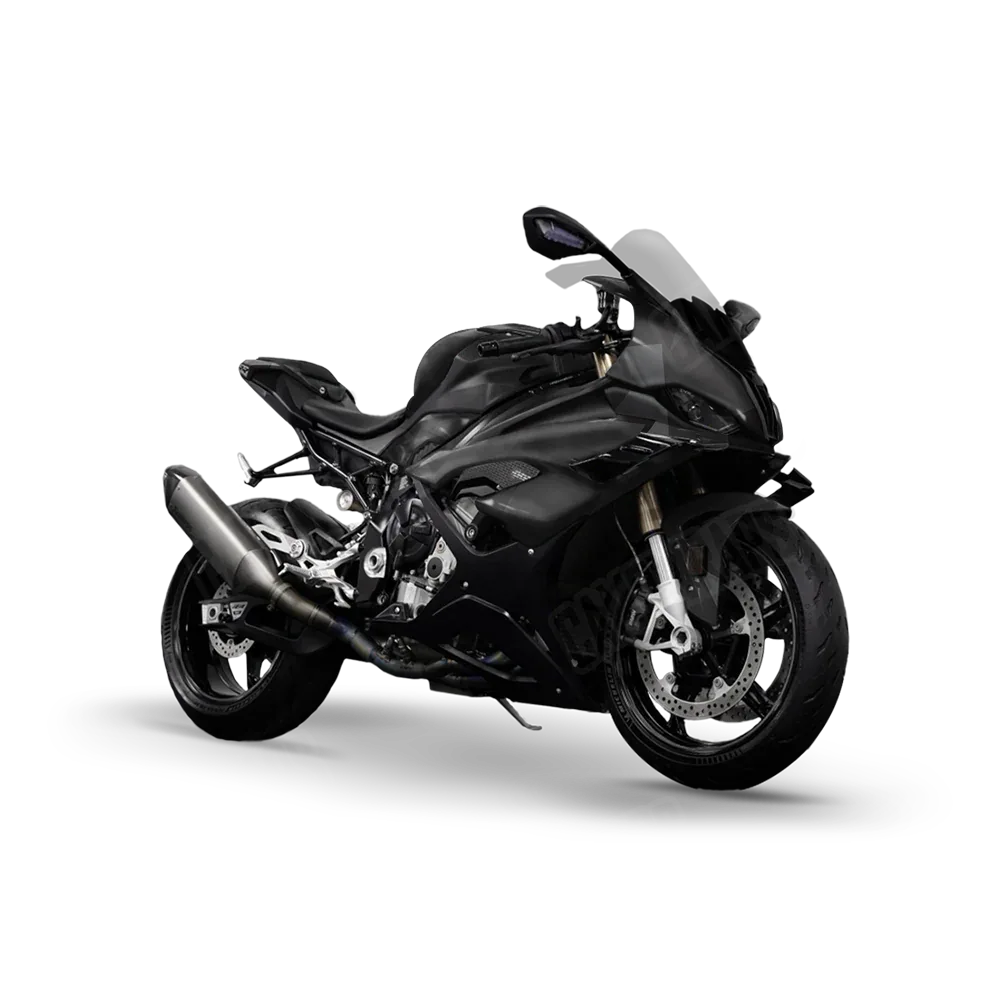 Shattered Elite Black Sports Bike Wraps