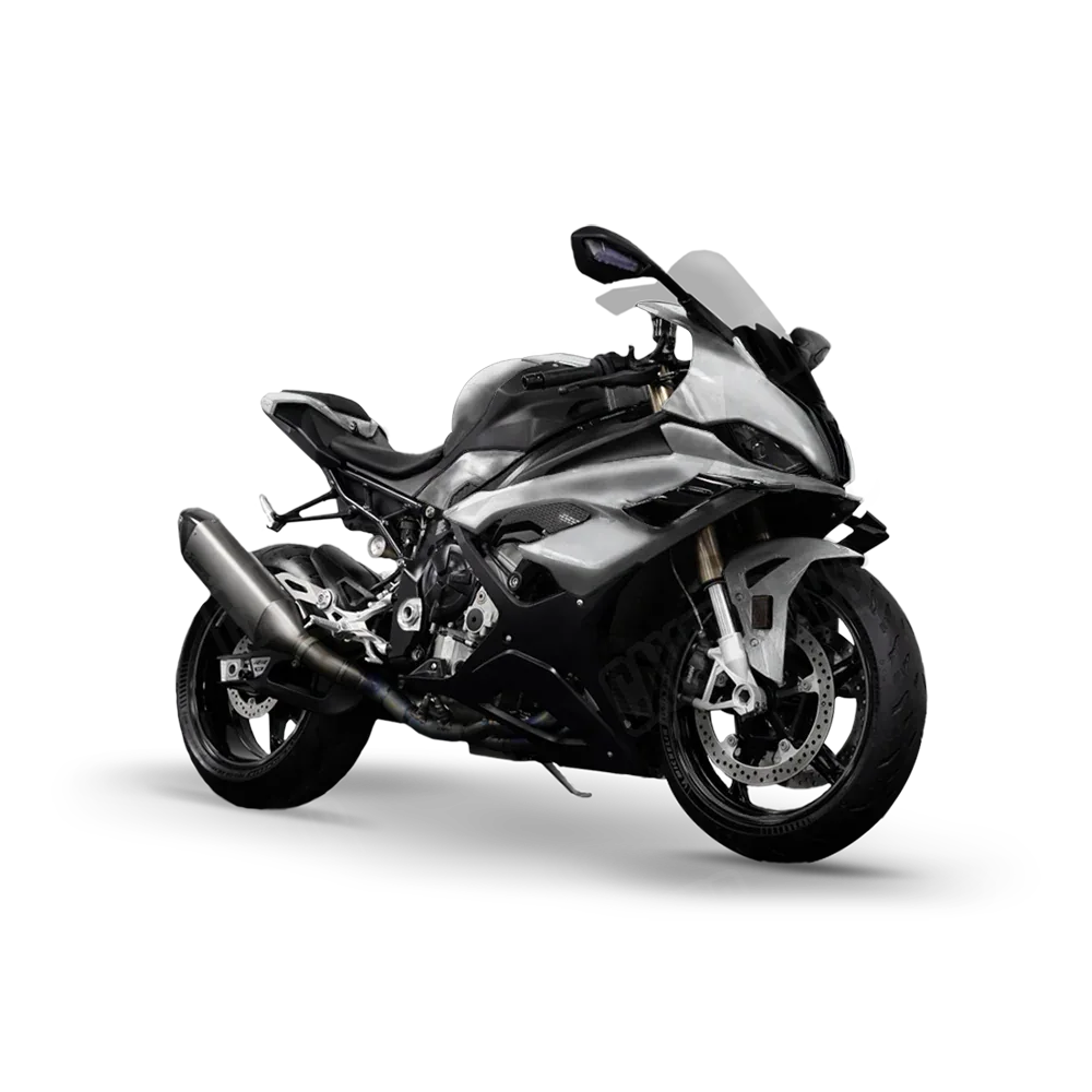 Shattered Elite White Sports Bike Wraps