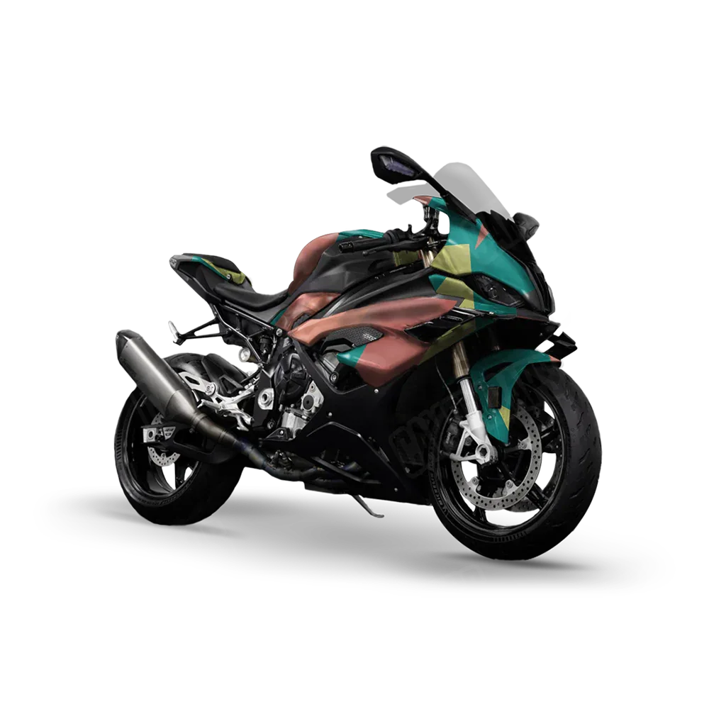 Shattered Fiesta Sports Bike Wraps