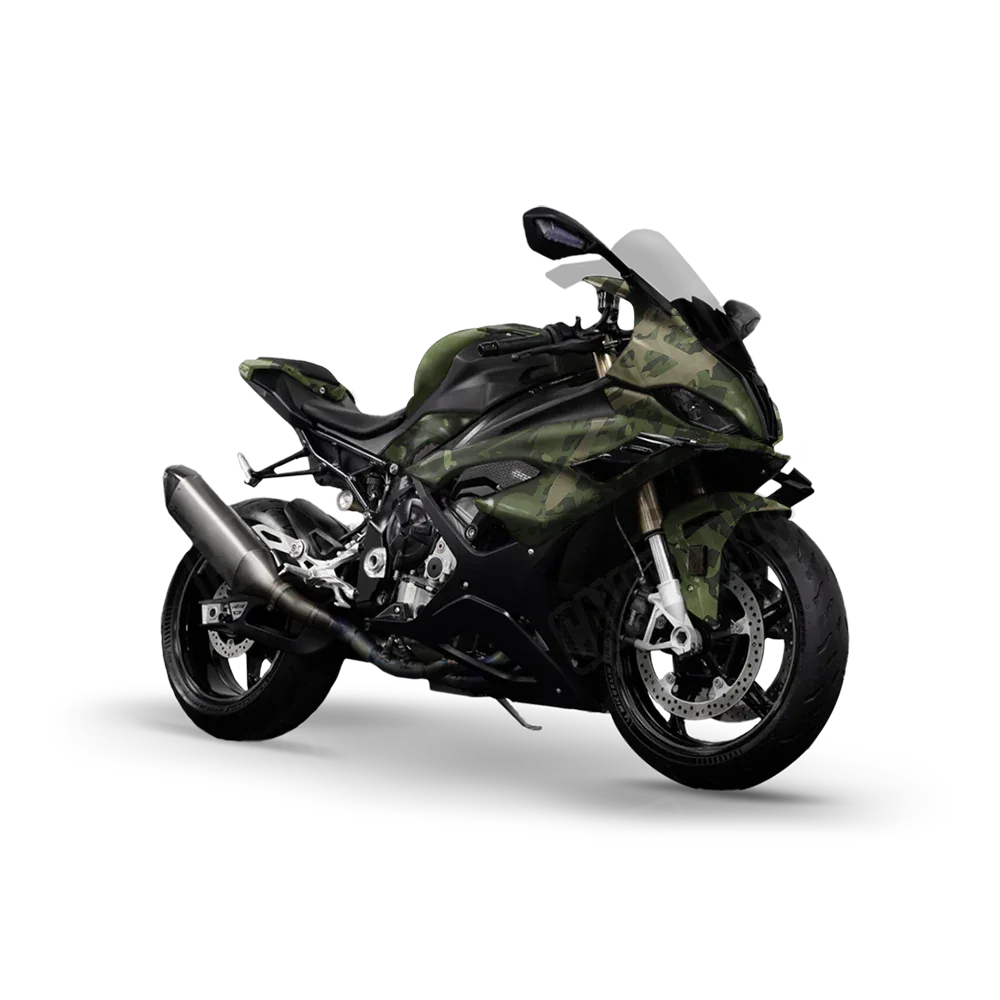 Tire Splatter Army Green Sports Bike Wraps