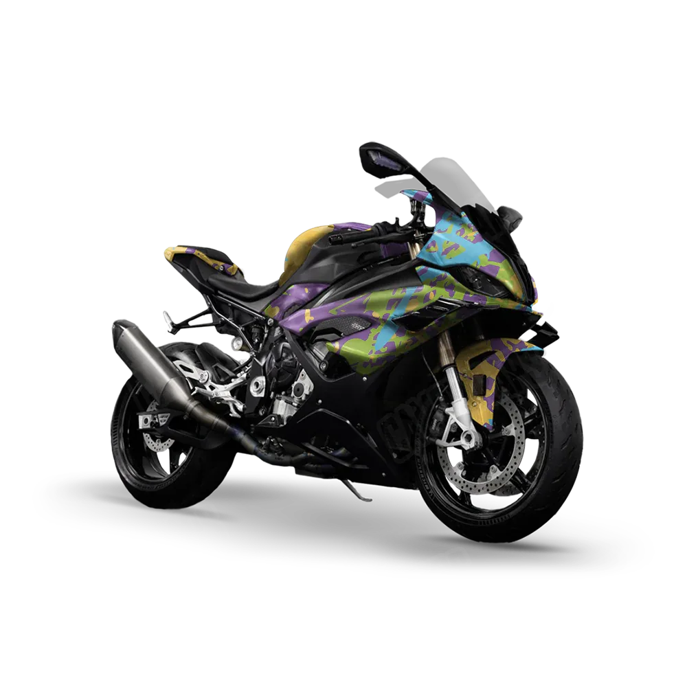 Tire Splatter Carnival Sports Bike Wraps