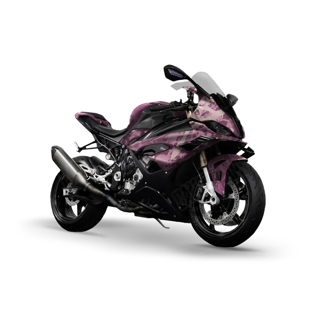Tire Splatter Floral Sports Bike Wraps